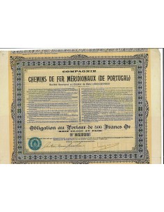 1902 - CHEMINS DE FER MERIDIONAUX (DE PORTUGAL) COMPANHIA...
