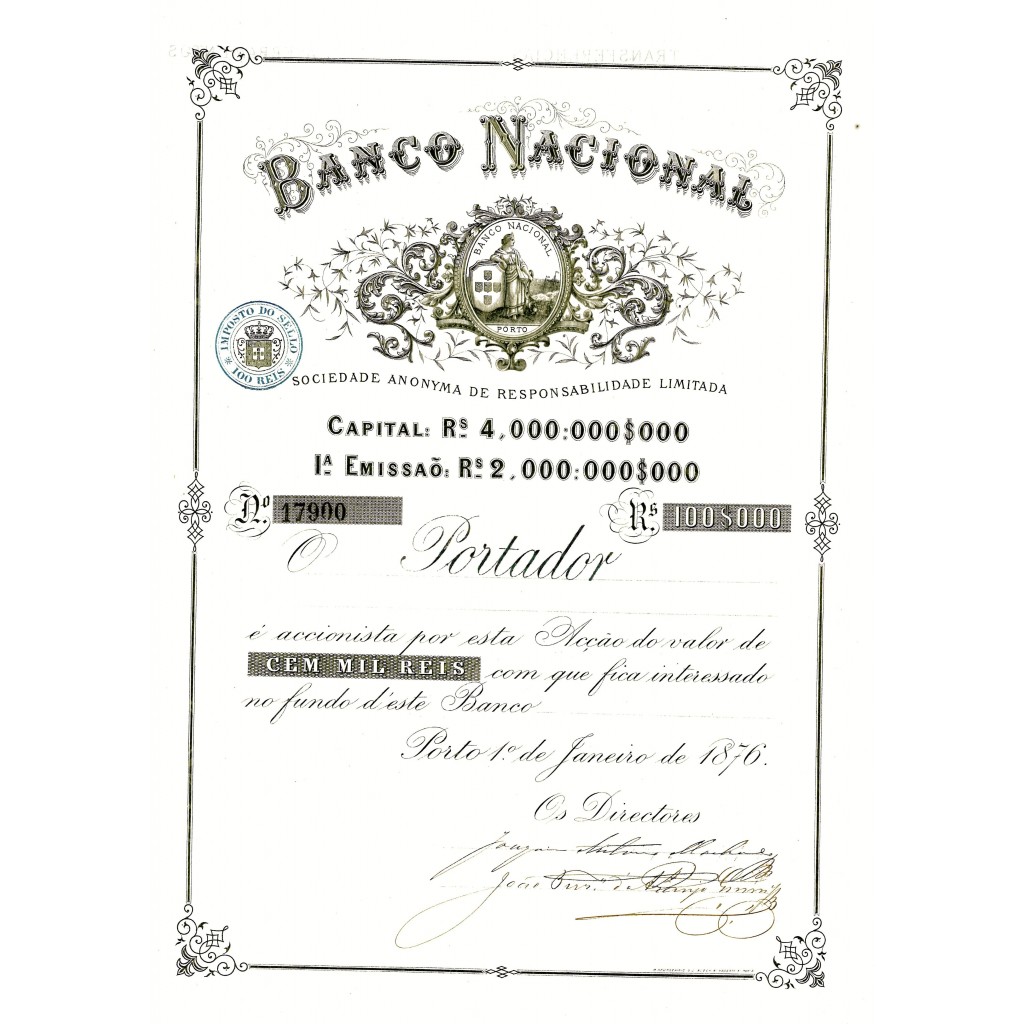 1876 - BANCO NACIONAL