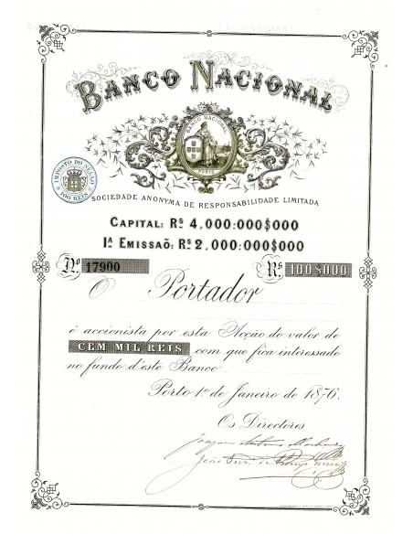 1876 - BANCO NACIONAL