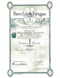 1918 - BANCO COLONIAL PORTUGUEZ (CAP. SOC. 10.000.000 $)