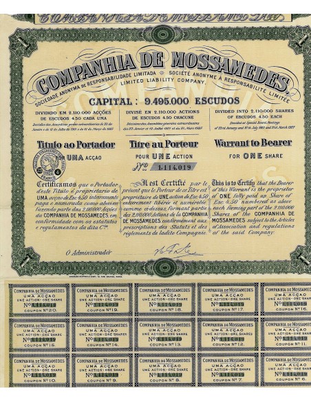 1927 - MOSSAMEDES COMPANHIA DE
