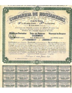 1896 - MOSSAMEDES COMPANHIA DE (5 AZIONI) - LISBONA