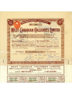 1920 - WEST CANADIAN COLLIERIES LIMITED