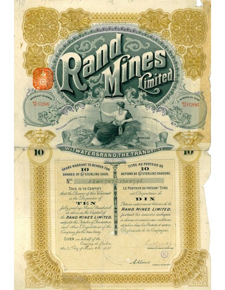 1911 - RAND MINES LIMITED - LONDRA