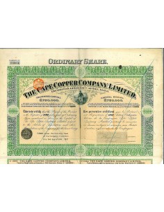 1907 - THE CAPE COPPER COMPANY, LIMITED (1 AZIONE)