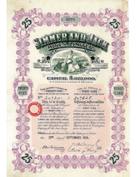 1924 - SIMMER AND JACK MINES, LIMITED