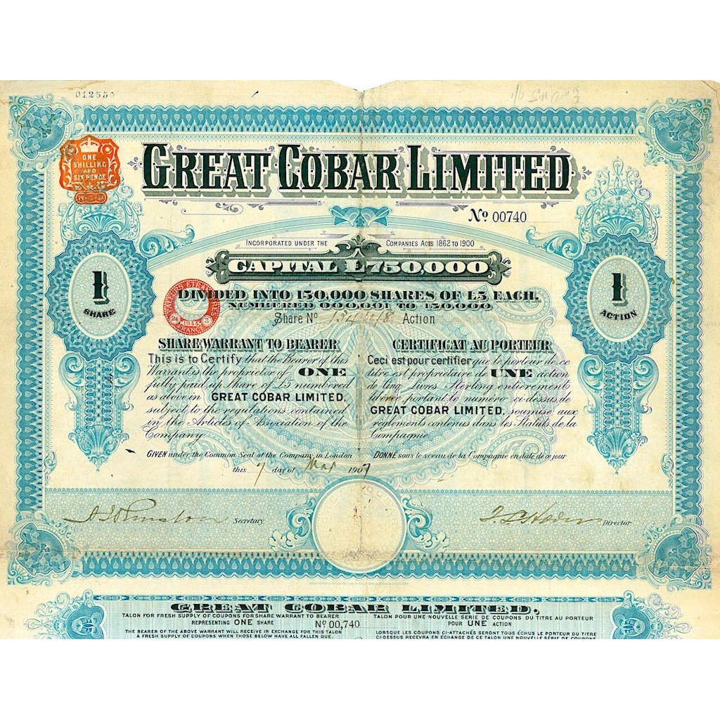 1907 - GREAT COBAR LIMITED