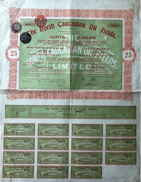 1926 - THE NORTH CAUCASIAN OIL FIELDS, LIMITED