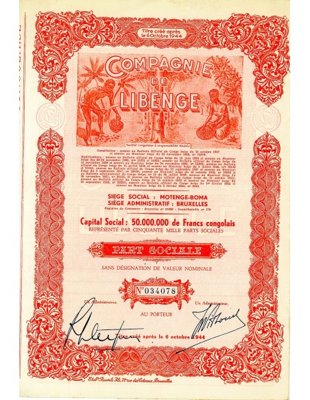 1955 - LIBENGE COMPAGNIE DE