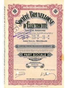 1944 - BRUXELLOISE D'ELECTRICITÉ SOC.