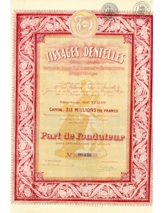 1929 - TISSAGES ET DENTELLES SOC. ANON.