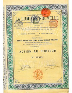 1895 - LA LUMIERE NOUVELLE SOC. ANON.