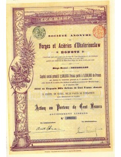 1897 - FORGES ET ACIERIES D'EKATERINOSLAW - DONETZ (CAP....