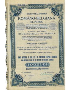 1908 - ROMANO-BELGIANA DE PETROL SOC. ANON.