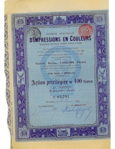 1899 - D'IMPRESSIONS EN COULEURS SOC. NOUVELLE