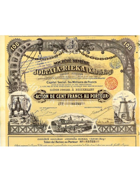 1899 - JOLTAIA-RIEKA (KRIVOI-ROG) SOC. MINIERE