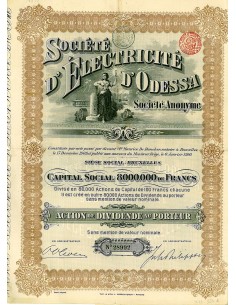 1910 - ÉLECTRICITÉ D'ODESSA  SOC. D' (AZIONE DI DIVID.)