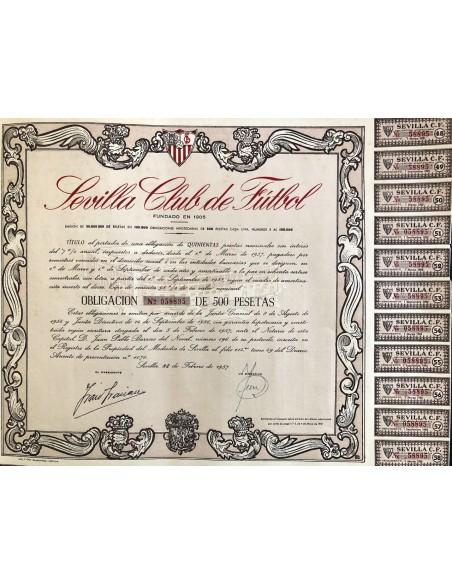 1957 - SEVILLA CLUB DE FUTBOL - SIVIGLIA