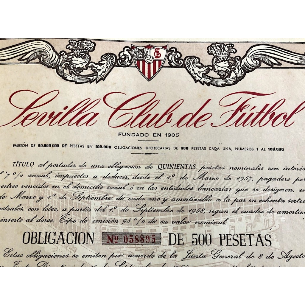 1957 - SEVILLA CLUB DE FUTBOL - SIVIGLIA