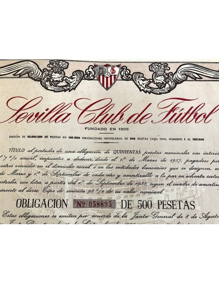 1957 - SEVILLA CLUB DE FUTBOL - SIVIGLIA