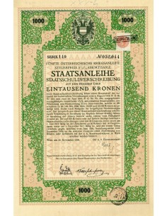 1916 - STAATSANLEIHE STAATSSCHULDVER. AUF DEN INHABER...