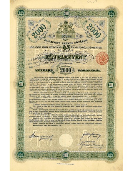 1897 - BUDAPEST SZEKES FOVAROS