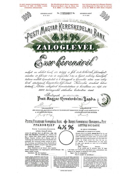 1911 - PESTI MAGYAR KERESKEDELMI BANK