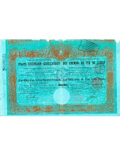 1870 - AUTRICHIENNE IMPERIALE, ROYALE DES CHEMINS DE FER...