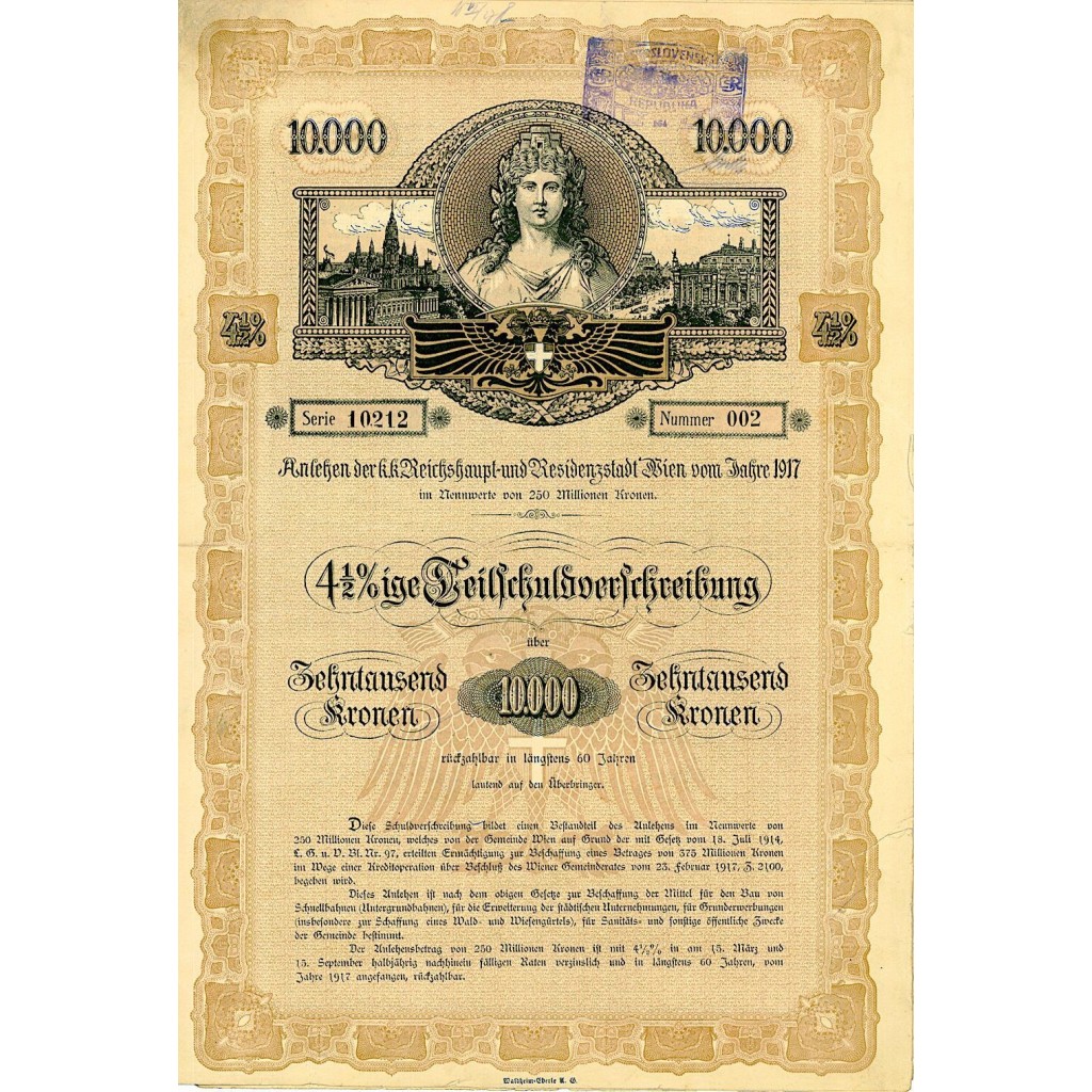 1917 - 4,5% IGE TEILSCHULDVERSCHREIBUNG