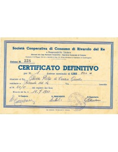 1955 - COOP. DI CONSUMO DI RIVAROLO DEL RE SOC.