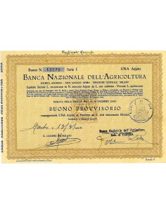 1932 - BANCA NAZIONALE DELL'AGRICOLTURA - 1 AZIONE