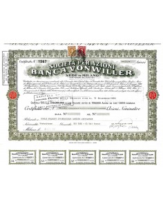 1967 - BANCA VON WILLER SOC. PER AZIONI