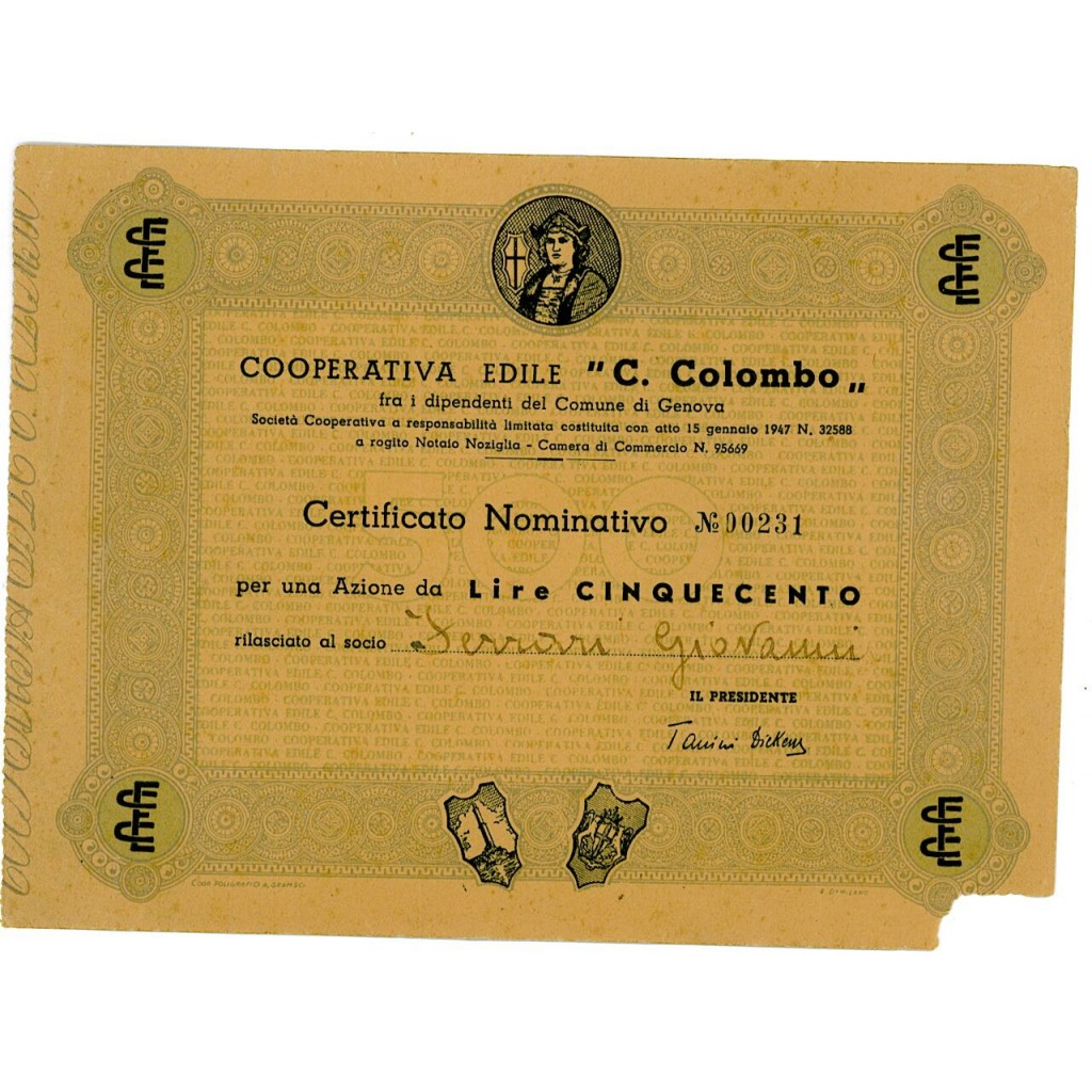 1947 - EDILE C. COLOMBO COOP.