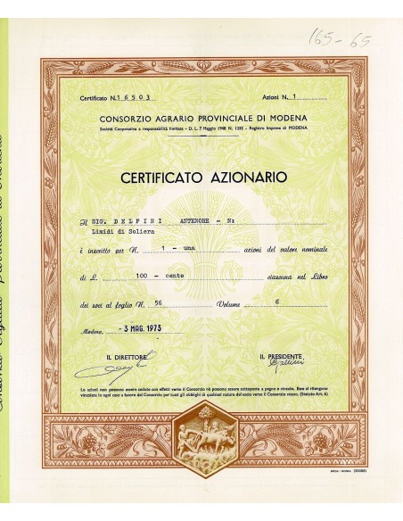 1973 - CONSORZIO AGRARIO PROVINCIALE DI MODENA