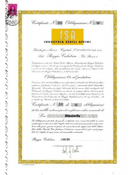 1955 - ISA - INDUSTRIA SEDILI AFFINI