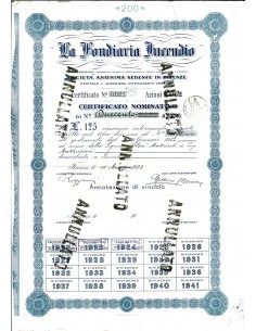 1923 - LA FONDIARIA INCENDIO
