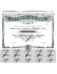 1912 - ELETTRICITA' ALTA ITALIA - TORINO