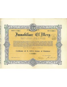 1929 - IMMOBILIARE EL MERG - MILANO