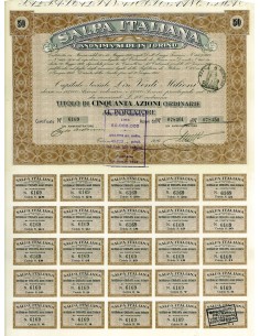 1929 - SALPA ITALIANA (50 AZIONI) - TORINO