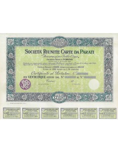 1919 - CARTE DA PARATI DECORAZIONE DELLA CASA SOC. RIUNITE