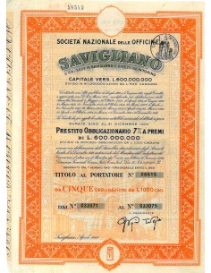 1949 - OFFICINE DI SAVIGLIANO SOC. NAZIONALE DELLE (5...
