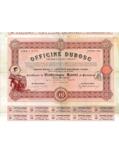 1907 - OFFICINE DUBOSC (25 AZIONI)