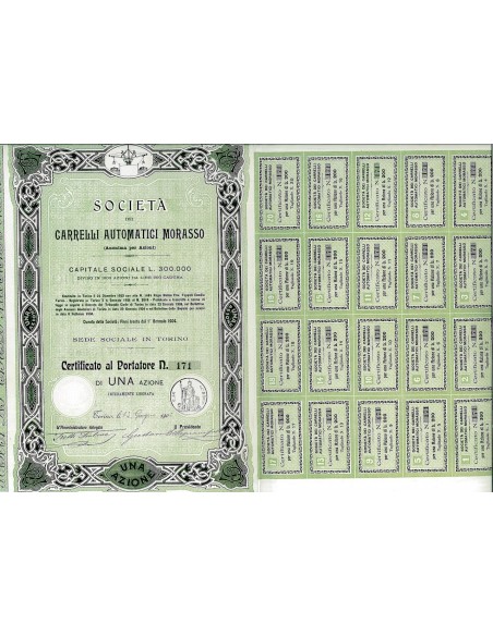 1904 - CARRELLI AUTOMATICI MORASSO SOC. DEI