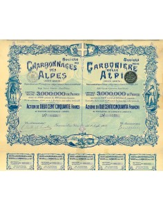 1902 - CARBONIERE DELLE ALPI SOC. DELLE