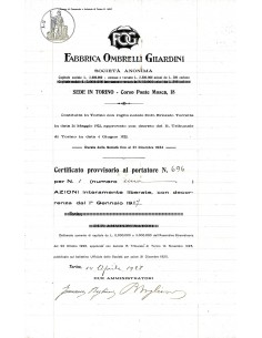 1928 - FABBRICA OMBRELLI GILARDINI - TORINO