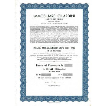 1960 - IMMOBILIARE GILARDINI
