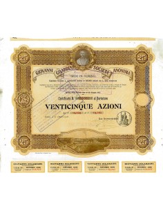 1906 - GIOVANNI GILARDINI SOC. ANON. (25 AZIONI) - TORINO
