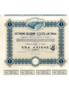 1935 - GIOVANNI GILARDINI SOC. ANON. (1 AZIONE) - TORINO