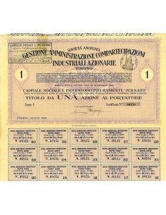 1928 - GESTIONE AMMINISTRAZIONE COMPARTECIPAZIONI...