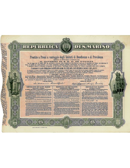 1908 - REPUBBLICA DI S. MARINO